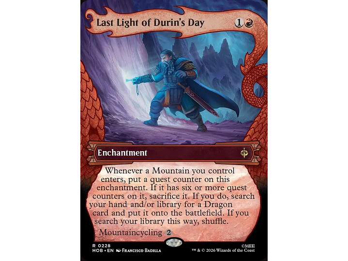 Last Light of Durin's Day (Showcase) | EN | NM | HOB 1