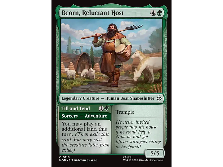 Beorn, Reluctant Host // Till and Tend (foil) | EN | NM | HOB 1