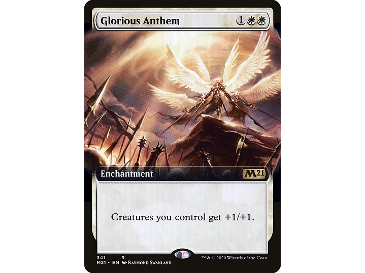 Glorious Anthem (Extended Art foil) | EN | NM | M21 1