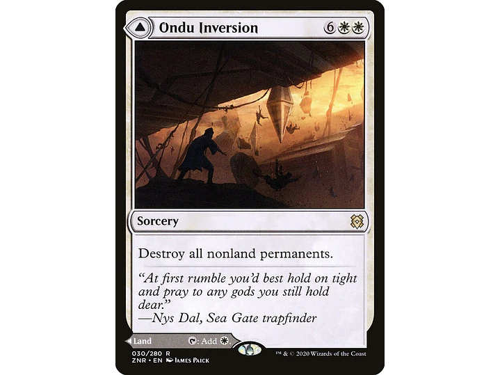 Ondu Inversion // Ondu Skyruins (foil) | EN | NM | ZNR 1