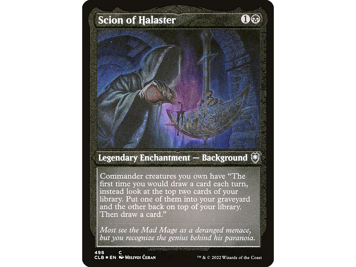 Scion of Halaster (Etched) | EN | NM | CLB 1