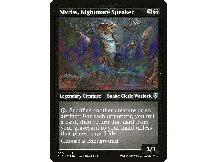 Sivriss, Nightmare Speaker (Etched) | EN | NM | CLB 1