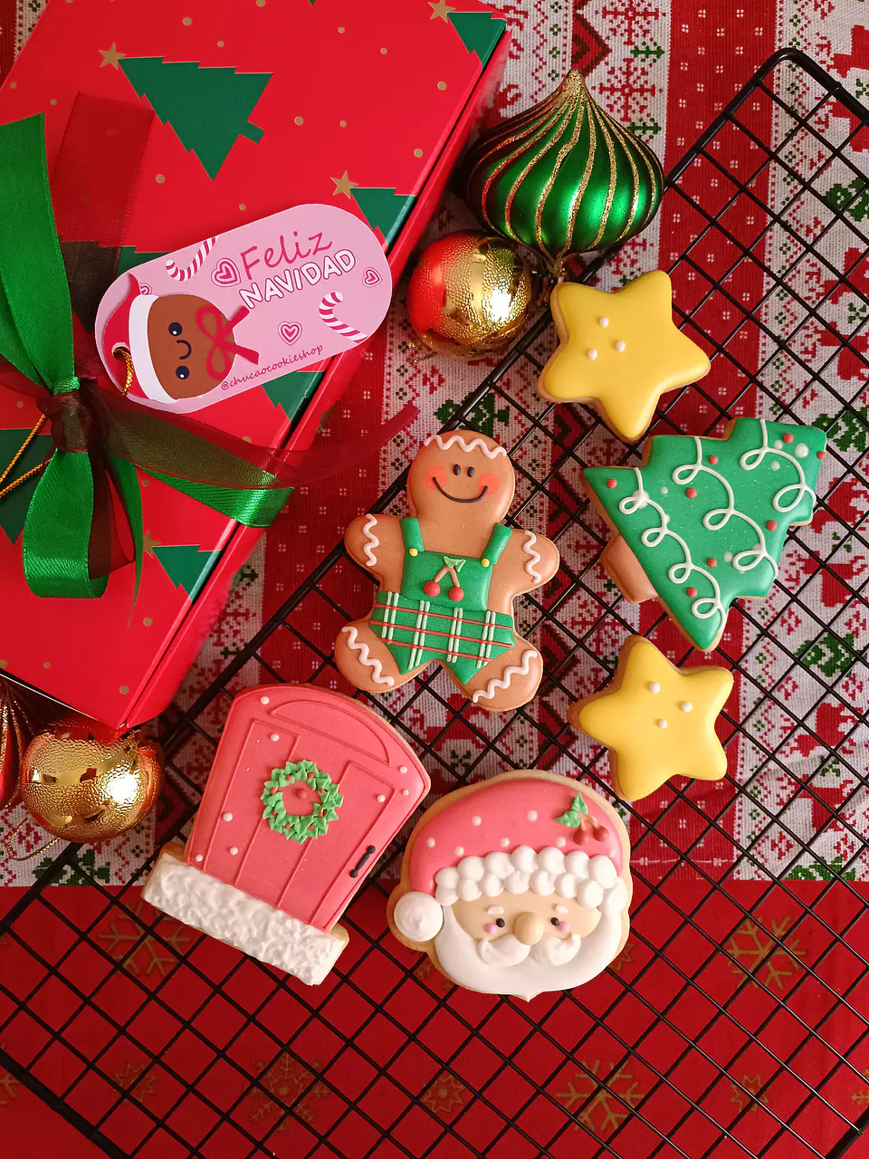 Cherry Christmas Cookie Set 3