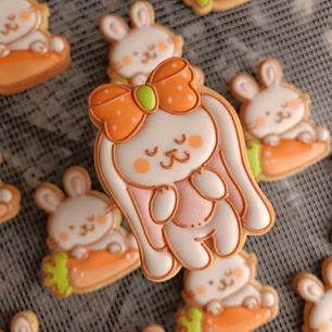 Cookie Card Temática -  Conejita Coquette