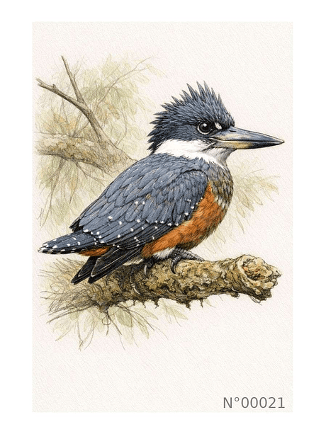 Ilustración 00021 Martín Pescador 1