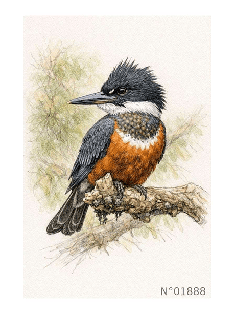 Ilustración 01888 Martín Pescador 1