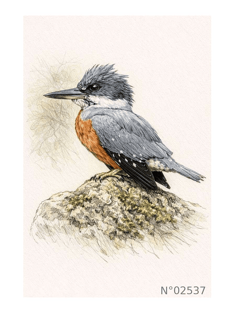 Ilustración 02537 Martín Pescador 1