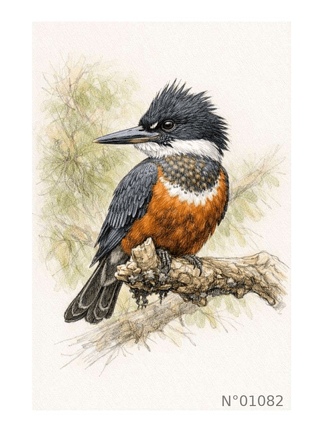 Ilustración 01082 Martín Pescador 1