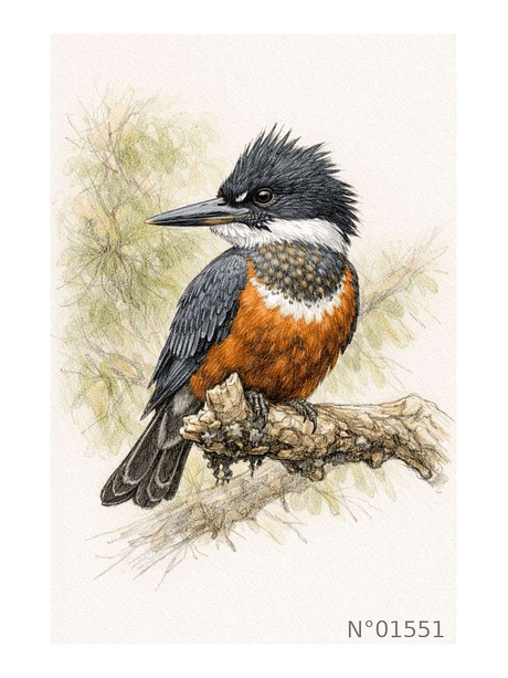 Ilustración 01551 Martín Pescador 1