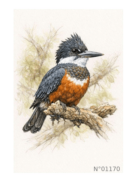 Ilustración 01170 Martín Pescador 1