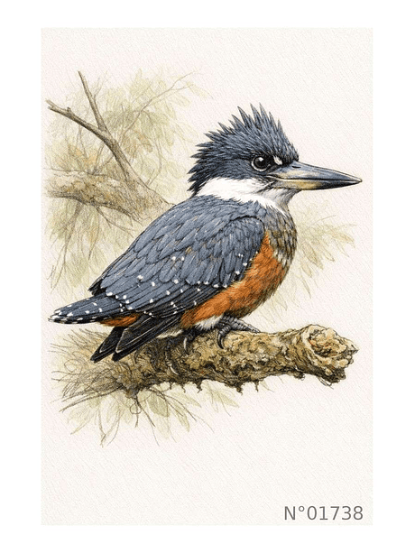 Ilustración 01738 Martín Pescador 1