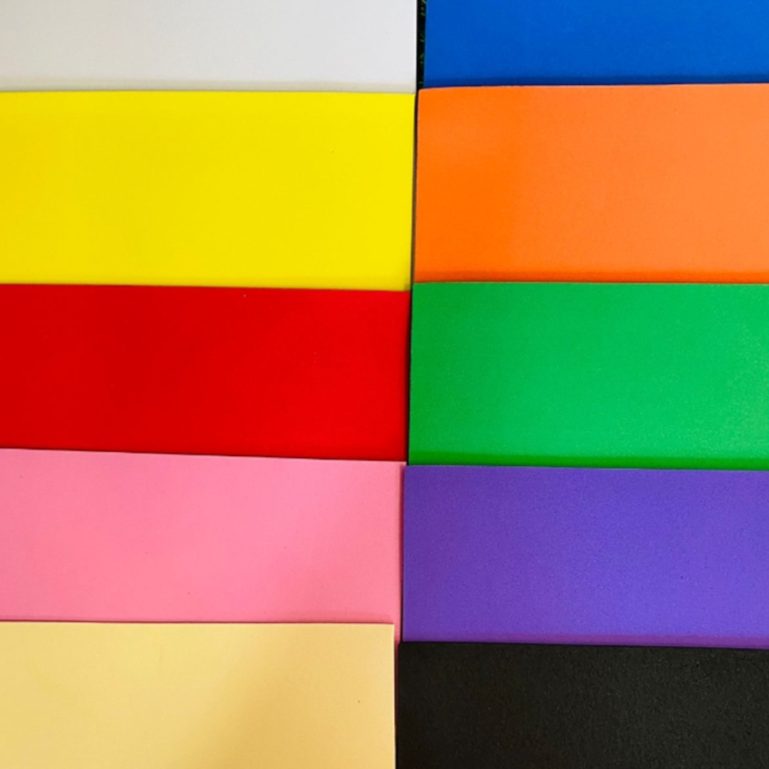Goma Eva 40x60cm. Pack 10 colores. 1