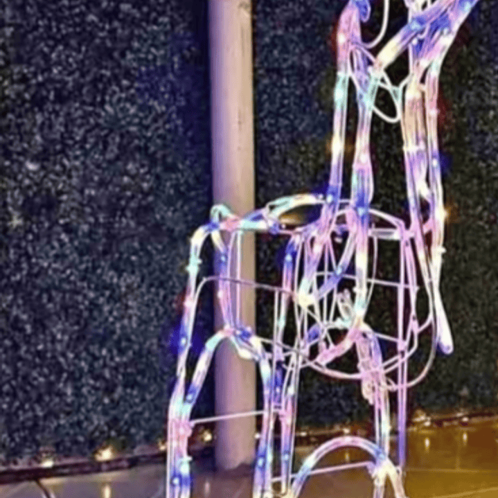 Renos navideños 120cm solar Multicolor 1