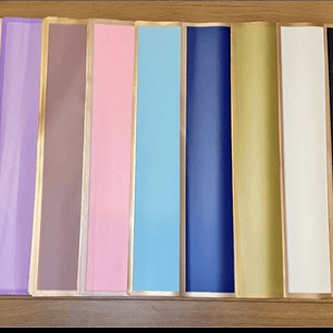 Papel Coreano con bordes 25 pliegos