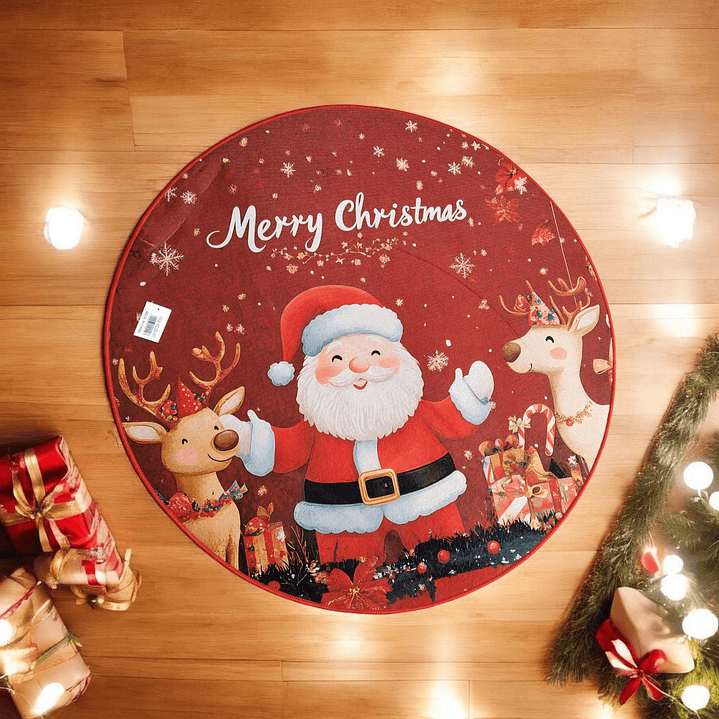 Alfombra Circular Navidad 🎄90cm. 1
