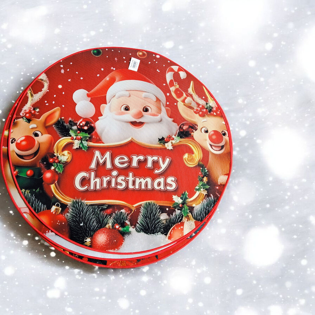 Alfombra Circular Navidad 🎄90cm. 2