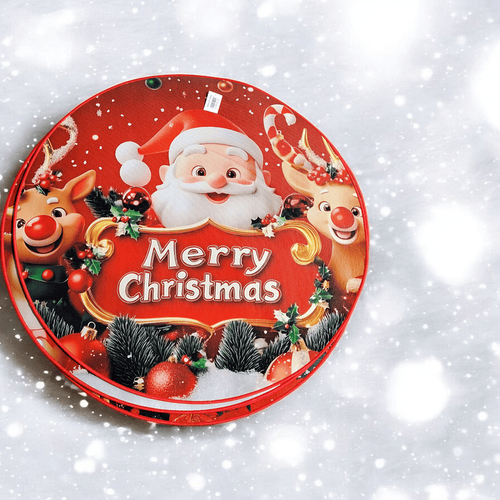 Alfombra Circular Navidad 🎄90cm. 2