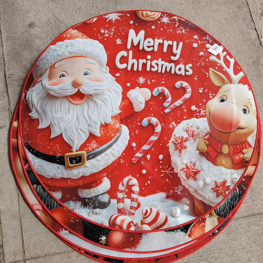 Alfombra Circular Navidad 🎄90cm. 3