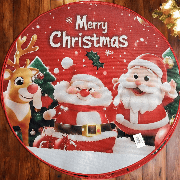 Alfombra Circular Navidad 🎄90cm. 4