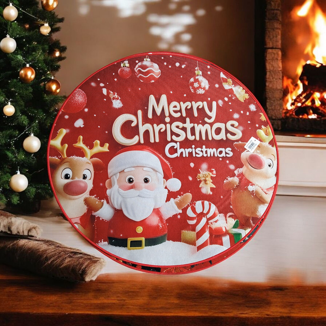 Alfombra Circular Navidad 🎄90cm. 5