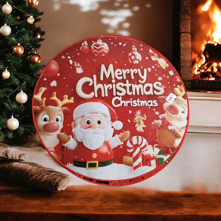 Alfombra Circular Navidad 🎄90cm. 5