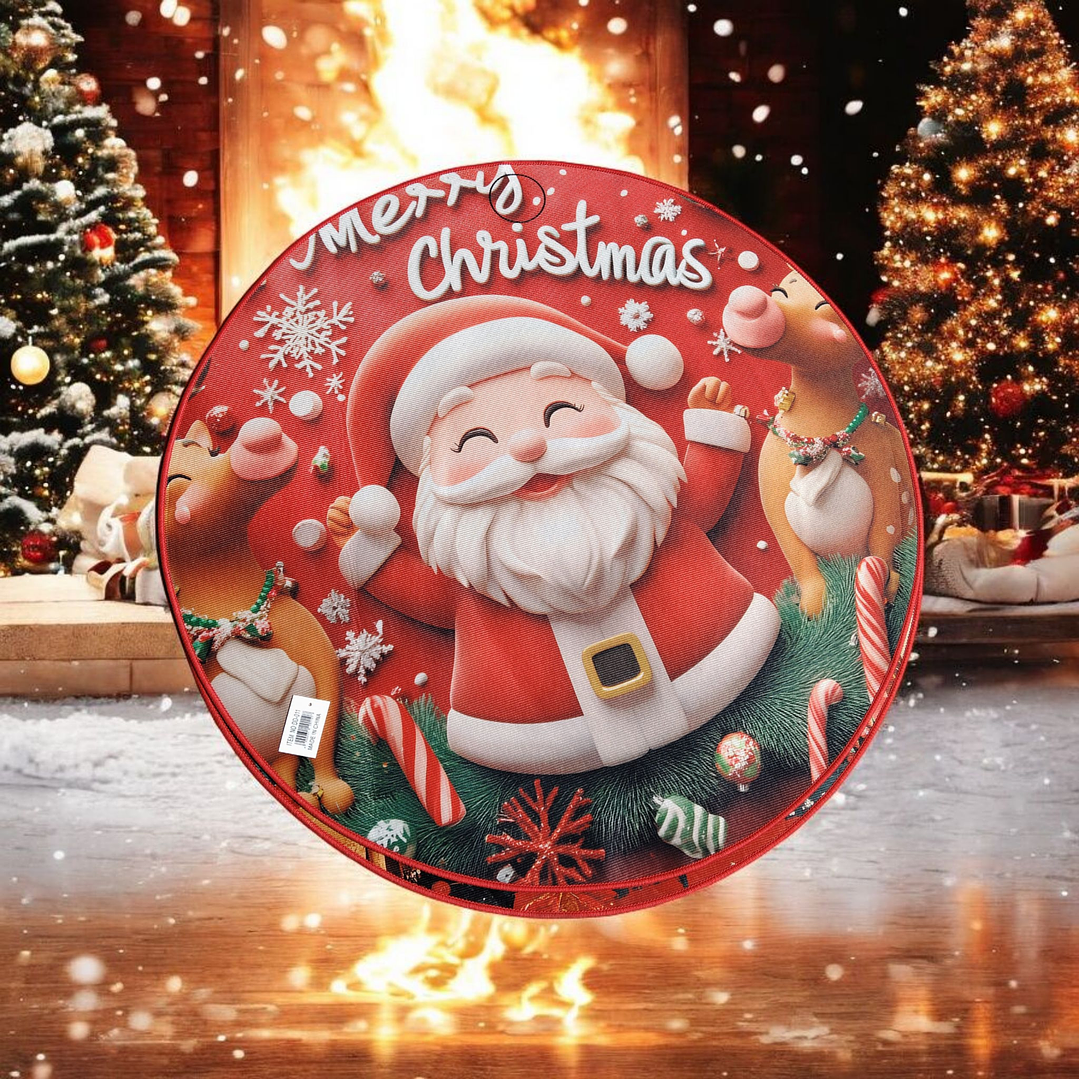 Alfombra Circular Navidad 🎄90cm. 6