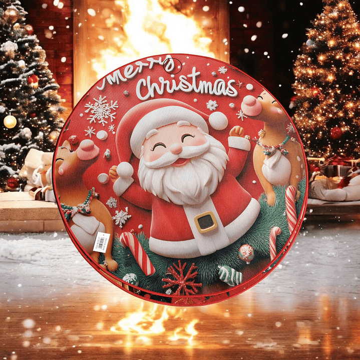 Alfombra Circular Navidad 🎄90cm. 6