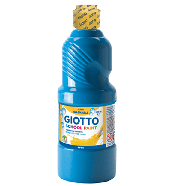 Guache Líquido 500ml Giotto Escolar Azul Ciano 