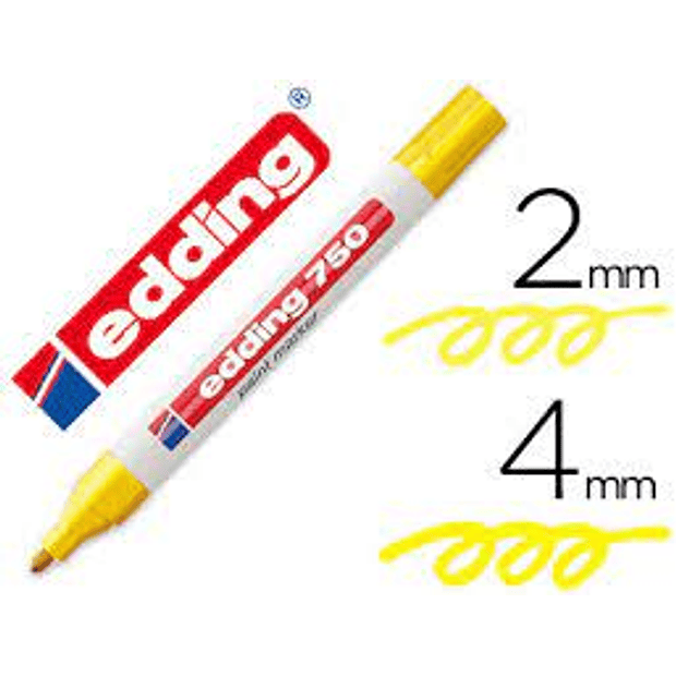 Marcador Edding 750 Amarelo un 1