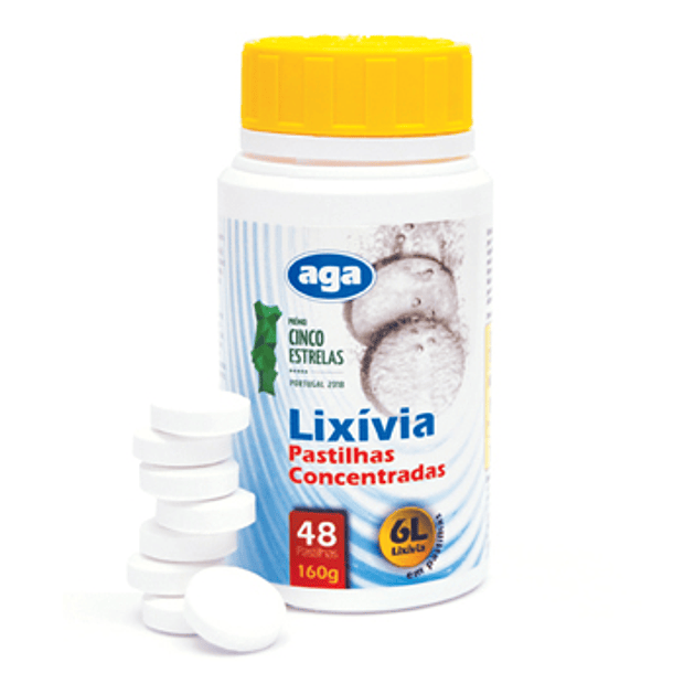 Lixivia em Pastilha Sólida (1 Pastilha Para 6 Litros) 48un 