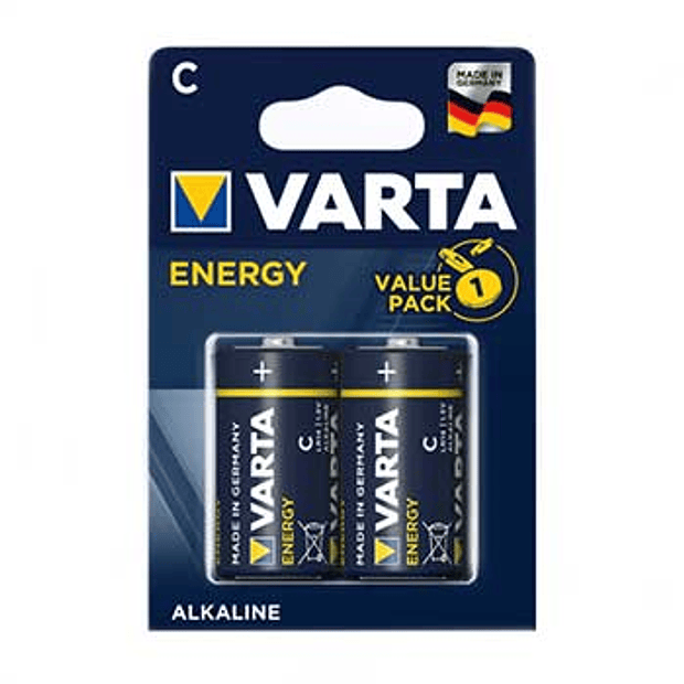 Pilhas LR14 / C Alcalinas 1.5V 7800mAh Varta 2 un. 