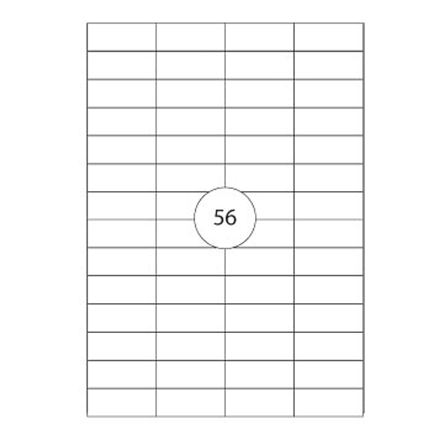 Etiquetas Adesiva 52,5x21,2  Folhas A4 MULTI 3 