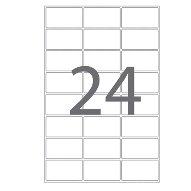 Etiquetas Adesiva 64,6x33,8  100 Folhas A4 MULTI3 