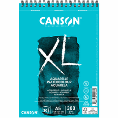 Bloco Espiralado Canson XL Aquarelle A5 300gr 20 Folhas