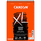 Bloco Espiralado Canson XL Croquis A5 90gr 60Fls 1