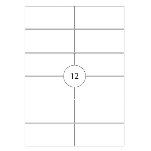 Etiquetas Adesiva 105x48 100 Folhas A4 1200un MULTI3 