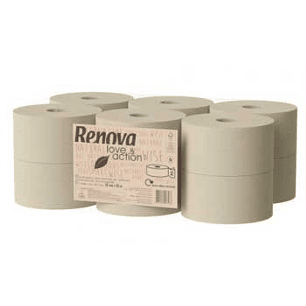 Papel Higiénico (Jumbo) 90mts 2Fls Love&Action 