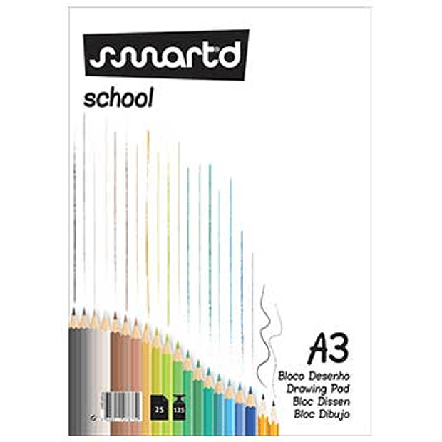 Bloco Desenho A3 125gr 25 Fl.  Smartd 10 un. 