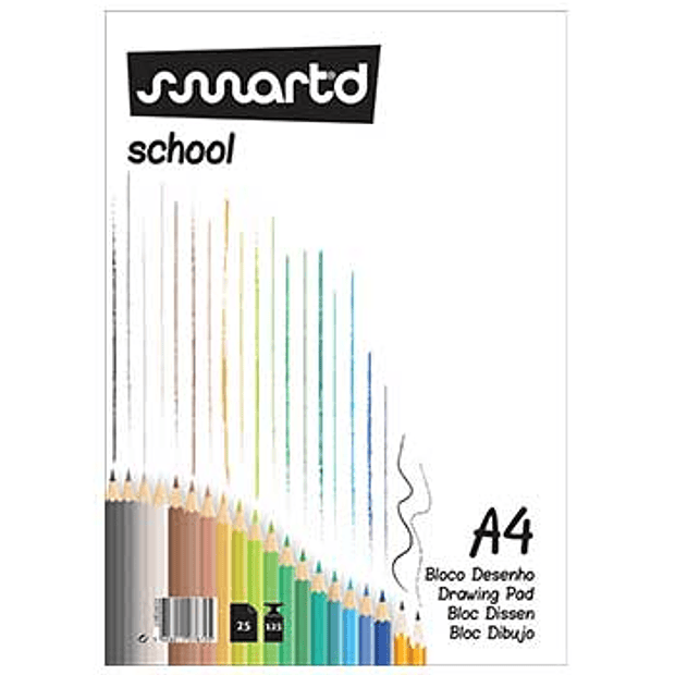 Bloco Desenho A4 125gr 25 Fl. 10 un. 