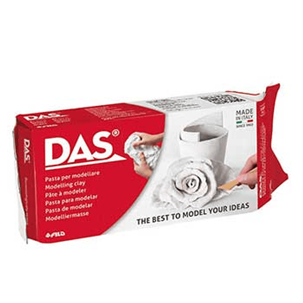 Pasta de modelar DAS Branca 1 Kg 
