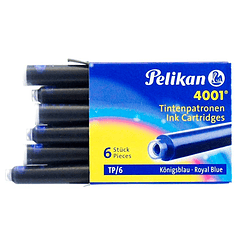 Recarga caneta pelikan 4001 caixa 6 unidades.PACK 10