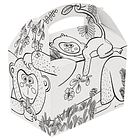 Caixa Asa Menu Lunch Box Criança 17x16x10cm 50un 2