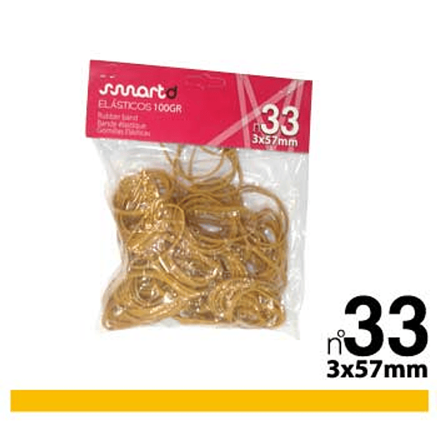 ELASTICOS  Nº 33 100GR 