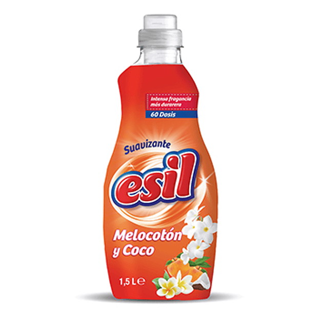 Amaciador Roupa Esil Pêssego e Côco 60 Doses 1,5L 