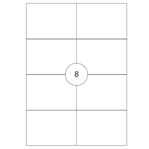 Etiquetas Adesiva 105x74  100 Folhas A4 800un MULTI3 