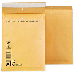 Envelope Almofadado 150x215mm Kraft  Pack 10un