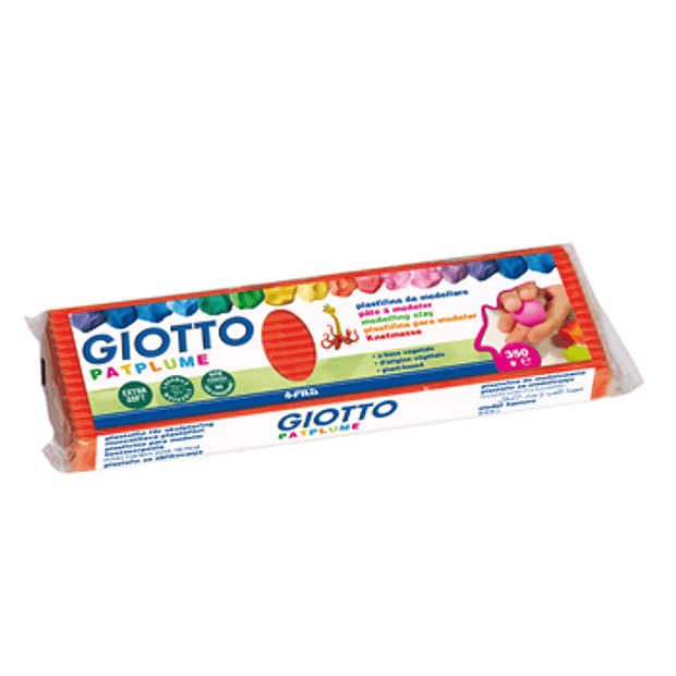 Plasticina GIOTTO PATPLUME 350gr vermelho 