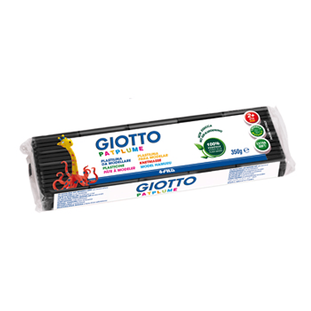 Plasticina GIOTTO PATPLUME 350gr preto 