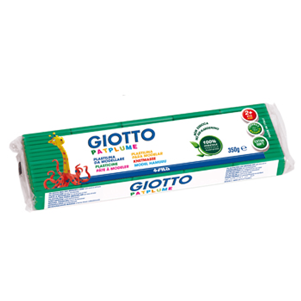 Plasticina GIOTTO PATPLUME 350gr verde escuro 