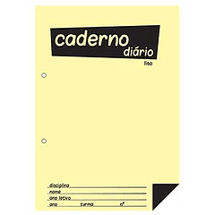  Caderno Diário (B5) 40fls 60grs Liso 0,80€ Pack 5